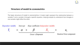 Linear regression model in econometrics undergraduate | PDF