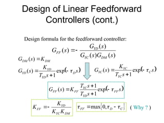 Drawing Feedforward Controller Examples Fundamental process control system Chapter2.ppt