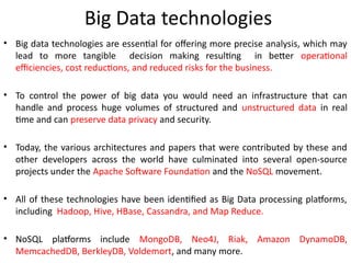 Chaptor 2- Big Data Processing in big data technologies | PPTX