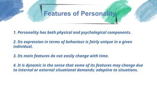 Self and personality, 2nd chapter of psychology | PPTX