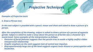 Projective Verse Examples Self and personality, 2nd chapter of psychology | PPTX