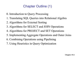 query processing and optimization chapter 2.ppt