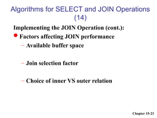query processing and optimization chapter 2.ppt