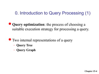 query processing and optimization chapter 2.ppt
