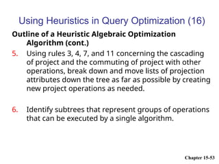 query processing and optimization chapter 2.ppt