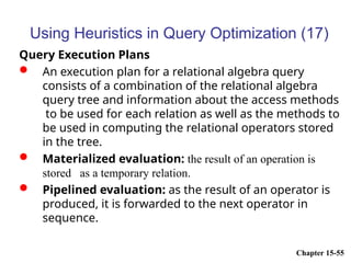 query processing and optimization chapter 2.ppt