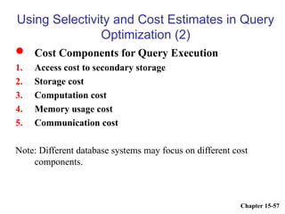query processing and optimization chapter 2.ppt