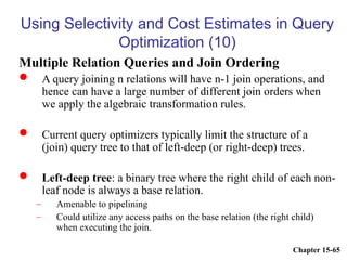 query processing and optimization chapter 2.ppt