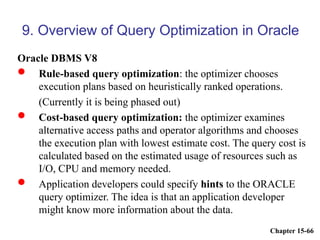 query processing and optimization chapter 2.ppt