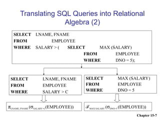 query processing and optimization chapter 2.ppt