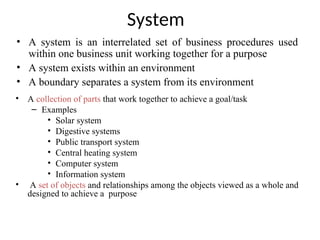 all chapters of “System Analysis and Design. | PPT