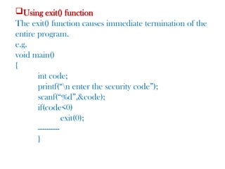 Chapter2. control structure in programming with c | PPTX