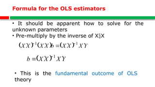 Ols Algorithm Formula CHAPTER 2. LINEAR REGRESSION MODEL FINAL, 2025.pptx