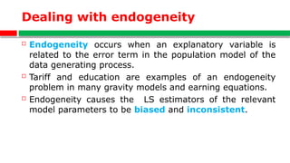 Endogeneity Visual Example CHAPTER 2. LINEAR REGRESSION MODEL FINAL, 2025.pptx