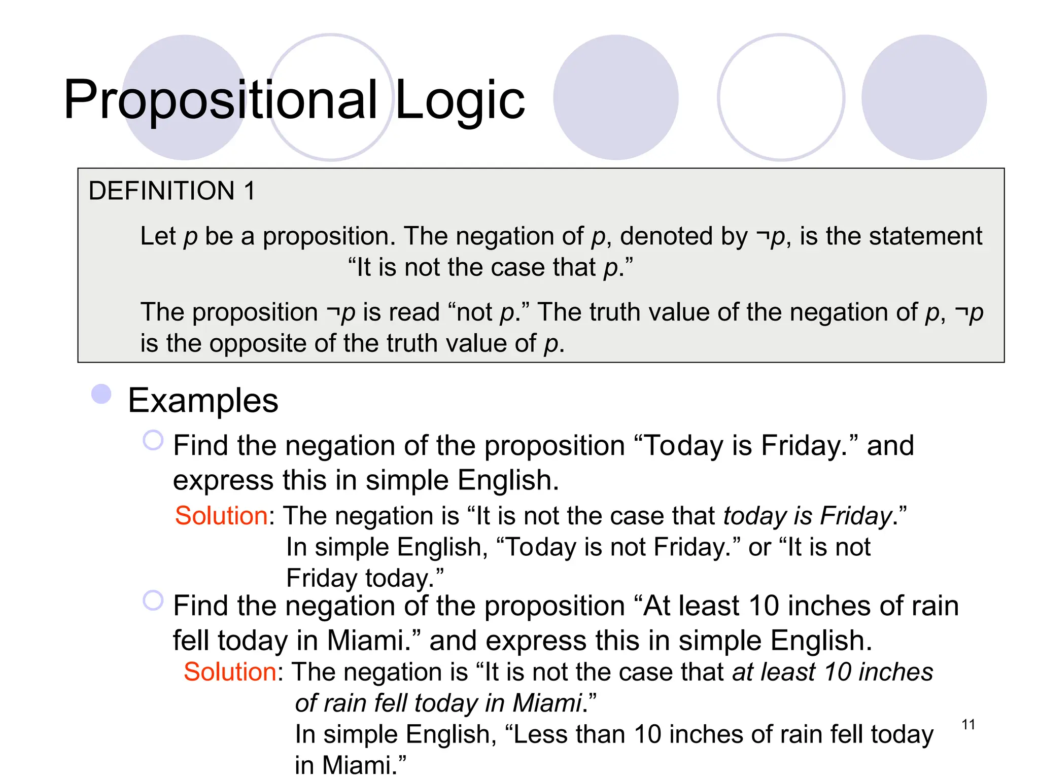 Propositional Logic and Predicate and their usecase | PPT