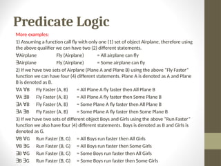 Propositional Logic and Predicate and their usecase | PPT