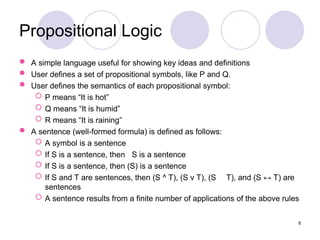 Propositional Logic and Predicate and their usecase | PPT