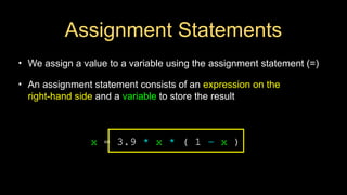 Short introduction about python variables, expressions, and ...