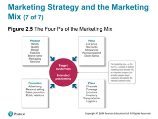 Copyright © 2024 Pearson Education Ltd. All Rights Reserved.
Marketing Strategy and the Marketing
Mix (7 of 7)
Figure 2.5 The Four Ps of the Marketing Mix
 