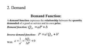Chapter 2.1.pptx Supply Demand and Market equilibrium | PPTX