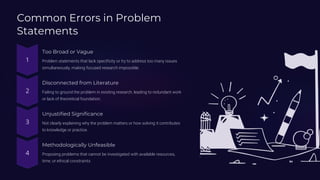 The Research Methodology, Literature survey and problem statement ...
