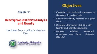 Descriptive statistics and Numpy Chapter 2.pptx