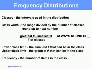 Chapter 2: Descriptive statistics & graphs | PPT