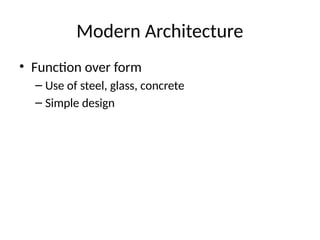 Chapter 2 History of architecture and urban development | PPTX