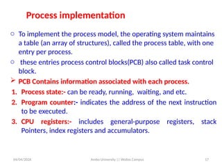 Comprehensive Overview of Process Management in Operating Systems | PPTX