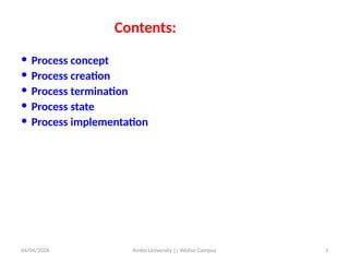 Comprehensive Overview of Process Management in Operating Systems | PPTX