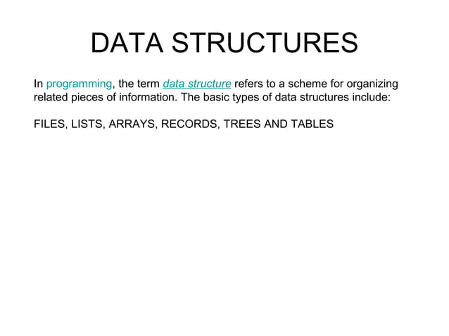 Chapter 2.2 data structures | PPT