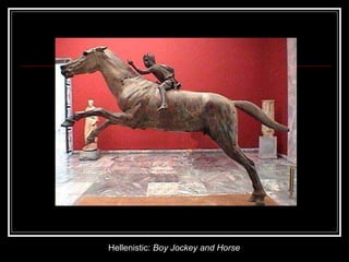 Hellenistic:  Boy Jockey and Horse 