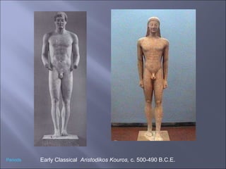 Early Classical  Aristodikos Kouros,  c. 500-490 B.C.E. Periods 