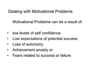 Problem Motivation Exercise Chapter 2: Nature of the Discipline Problem | PPTX