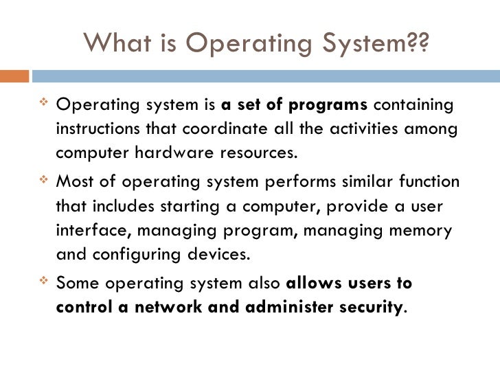 SYSTEM SOFTWARE