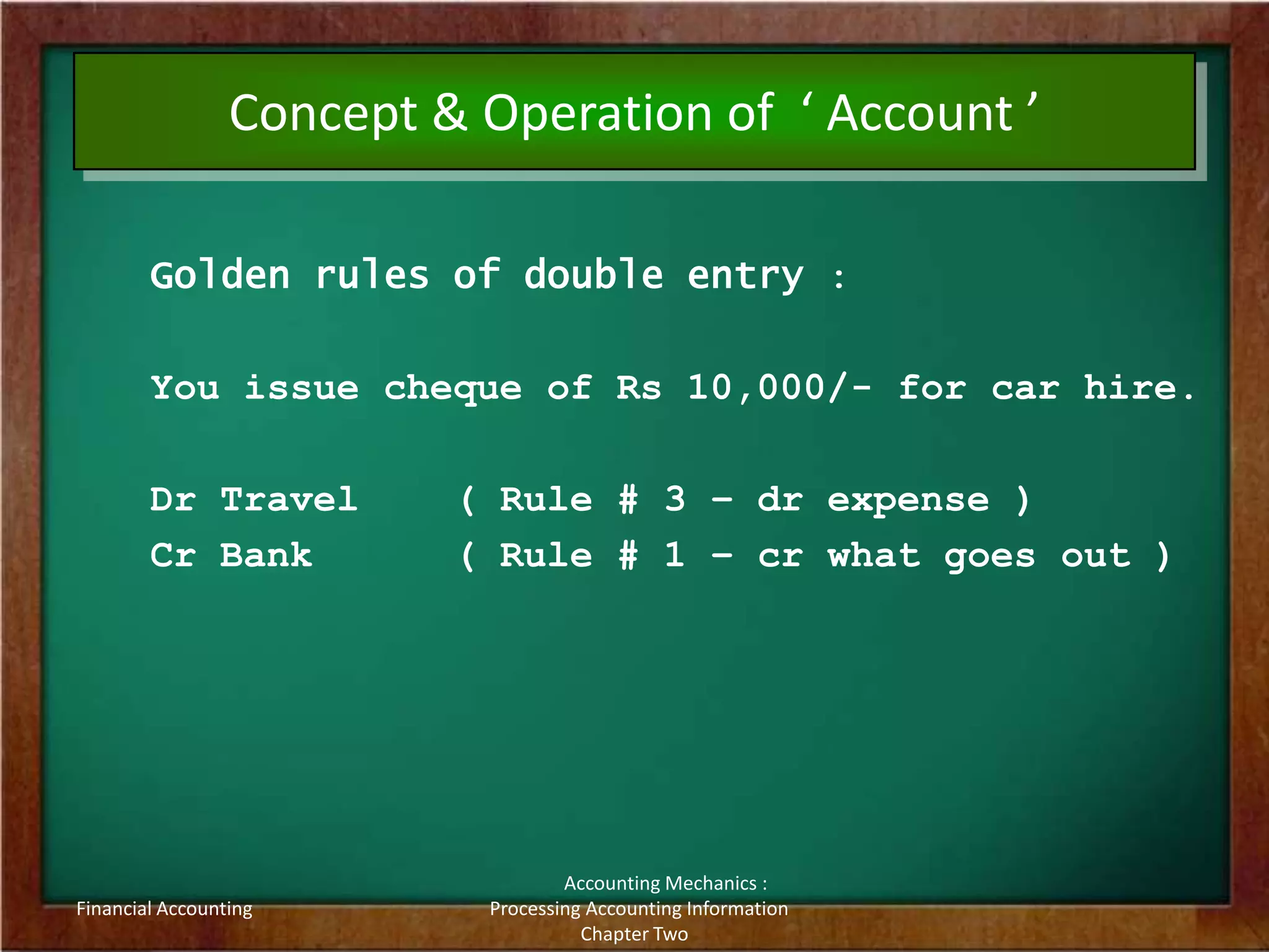 Basics of Accounting Mechanics-Processing Accounting Information | PPTX