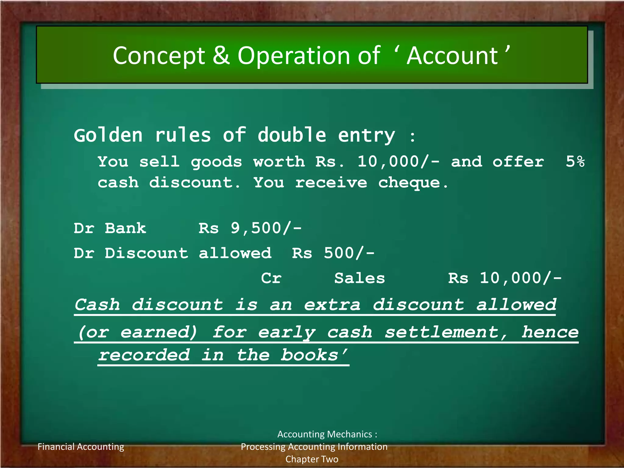 Basics of Accounting Mechanics-Processing Accounting Information | PPTX