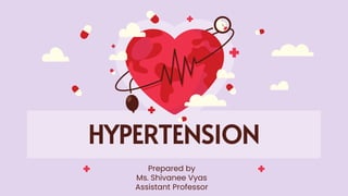 HYPERTENSION
Prepared by
Ms. Shivanee Vyas
Assistant Professor
 