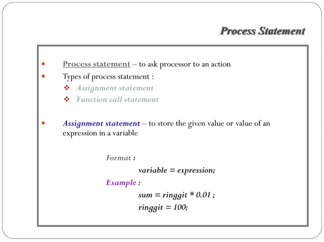 Chapter 2 basic element of programming | PDF