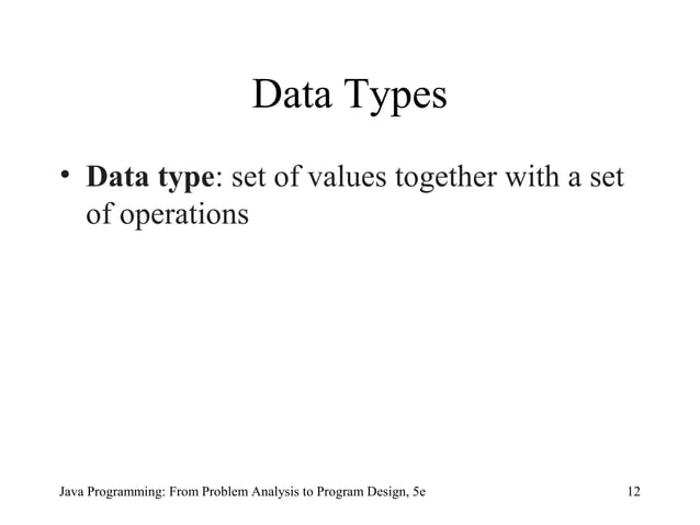Chapter 2 - Basic Elements of Java | PPT