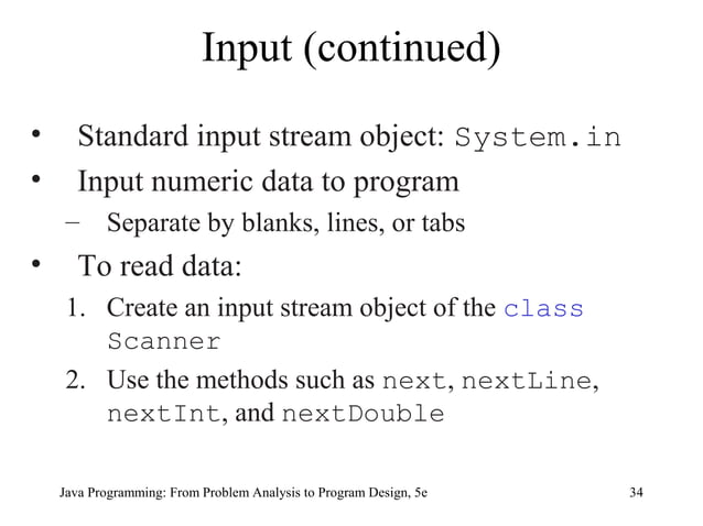 Chapter 2 - Basic Elements of Java | PPT