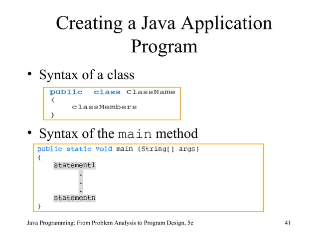 Chapter 2 - Basic Elements of Java | PPT