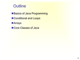 Comprehensive Introduction to Java Programming and Control Structures | PDF