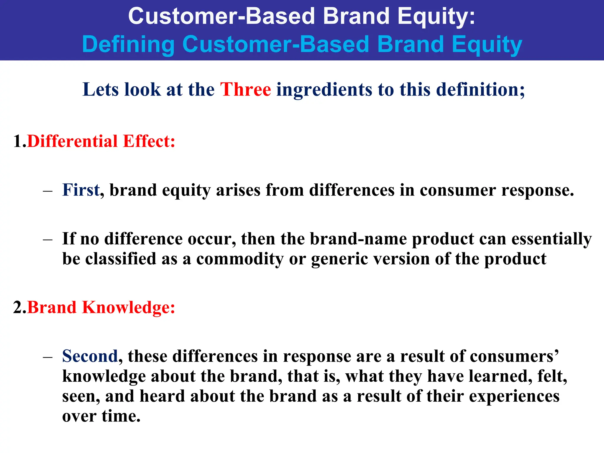 Customer based brand equity and brand positioning | PPT