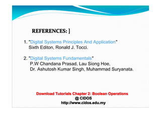 Chapter 2 boolean part c | PDF