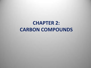 CHAPTER 2:
CARBON COMPOUNDS

 