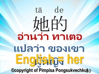 Chapter 2 chinese pronouns | PPSX