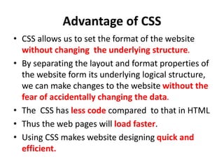 Std 12 Computer Chapter 2 Cascading Style Sheets and Javascript(Part 1 ...