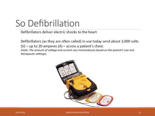 So Defibrillation
02/03/2026 MEDICAL INSTRUMENTATION 21
 