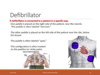Defibrillator
02/03/2026 MEDICAL INSTRUMENTATION 22
 